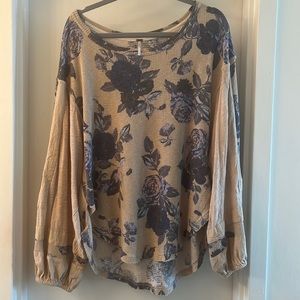 free People floral tunic L